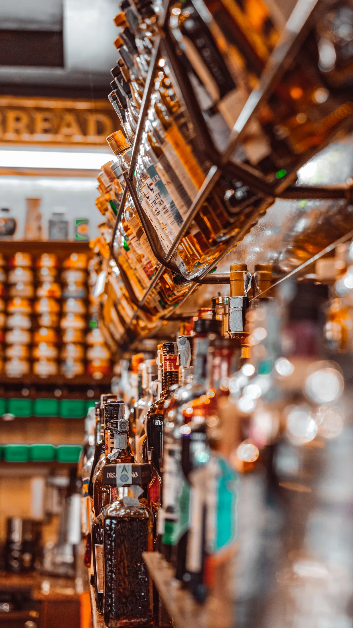 Bottle selection at the bar