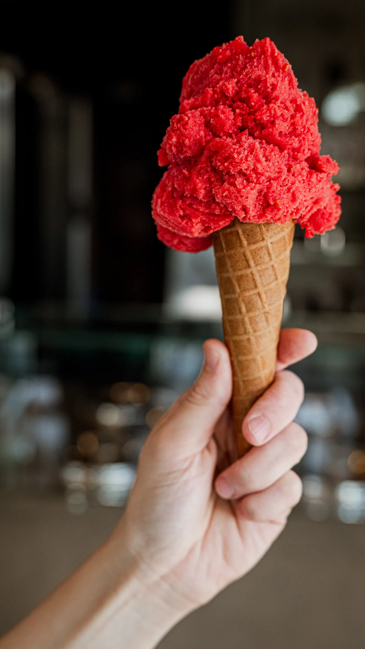 Artisan gelato at Thouraz Pub